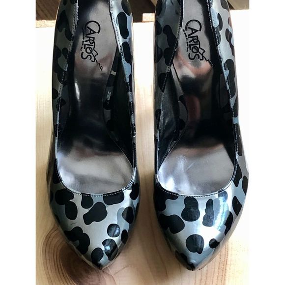 Carlos by Carlos Santana Platonic Patent Leather High Heels Pumps Size 7.5 - Picture 3 of 13